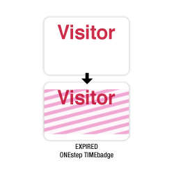 02003 TempBadge OneStep Expiring VISITOR ID Badge with Adhesive Backing 1 image 32