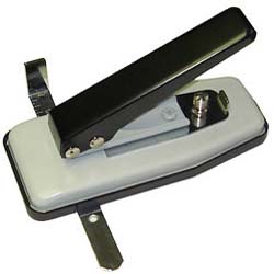 Heavy Duty Table Top Slot Punch for ID Card Badges with Precision Adjustable Top & Side Slide Guides by Specialist ID 