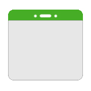 1820-1004 Green Bar - Horizontal - Clear Vinyl Name Tag Badge Holder 100 count 1 image 2995