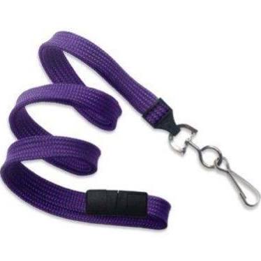 2137-5013 Purple Flat Braid ID Neck Lanyard w NPS Swivel Hook 100 count 1 image 3957
