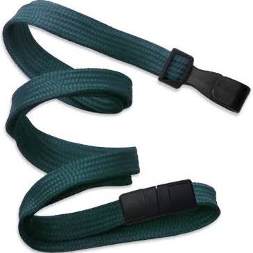 2137-4751 Teal Flat Braid ID Neck Lanyard w Wide No-Twist Hook 100 count 1 image 4112