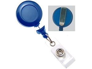 2120-3051 No-Twist Round Badge Reels, Belt Clip & Clear Strap 100 count 1 image 4130