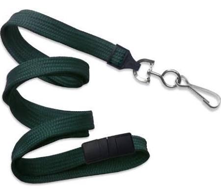 2137-5014 Forest Green Flat Braid ID Neck Lanyard w NPS Swivel Hook 100 count 1 image 4175