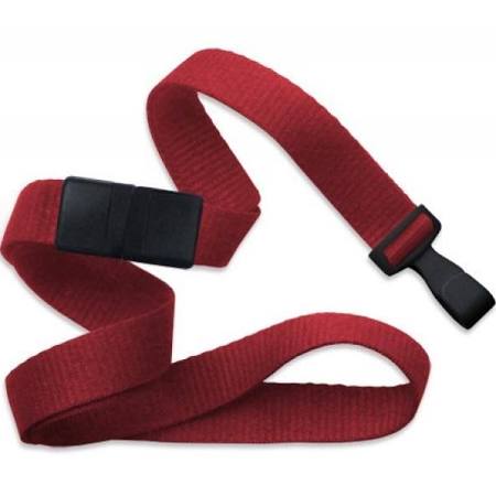 2138-4783 Red Flat Woven ID Neck Lanyard w Black Plastic Hook 100 count 1 image 4575