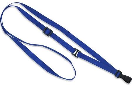 2137-2038 Royal Blue Adjustable MicroWeave Lanyard w No-Twist Hook 1 image 4867