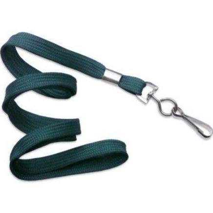 2135-3516 Teal Flat Braid ID Neck Lanyard w Swivel Hook 100 count 1 image 5455