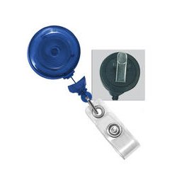 2120-7646 No-Twist Translucent ID Badge Reel w Vinyl Strap 100 count 1 image 4