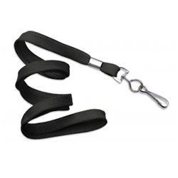 2135-3501 Black Flat Braid ID Neck Lanyard w Swivel Hook 100 count 1 image 80