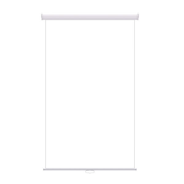 4' x 7' White Retractable Backdrop for Full Height Photos, White Casing 1 rpbw48 w 1
