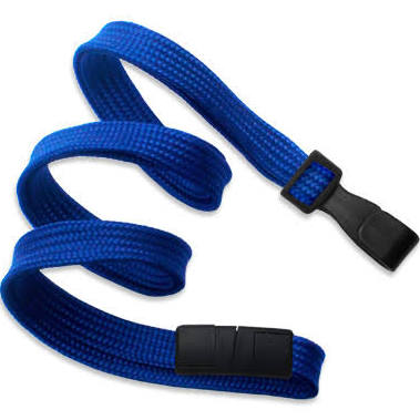 2137-4745 Royal Blue Flat Braid ID Neck Lanyard w Wide No-Twist Hook 100 count 1 2137 4745 Blue Flat Braid ID Neck Lanyard w Wide No Twist Hook 100 count1