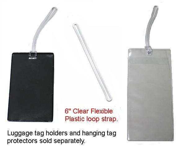 2410-2000 6" Clear Flexible Plastic Loop Strap, 100 count 2 6 Clear Flexible Plastic Loop Strap 2410 2000 1