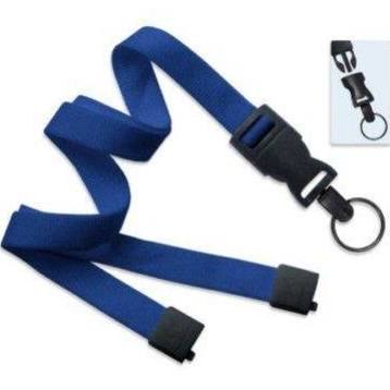 2135-4686 Royal Blue Flat Braid ID Neck Lanyard w Dtach Split Ring 100 count 1 2135 4686 Royal Blue Flat Braid ID Neck Lanyard w Dtach Split Ring 100 count1 1