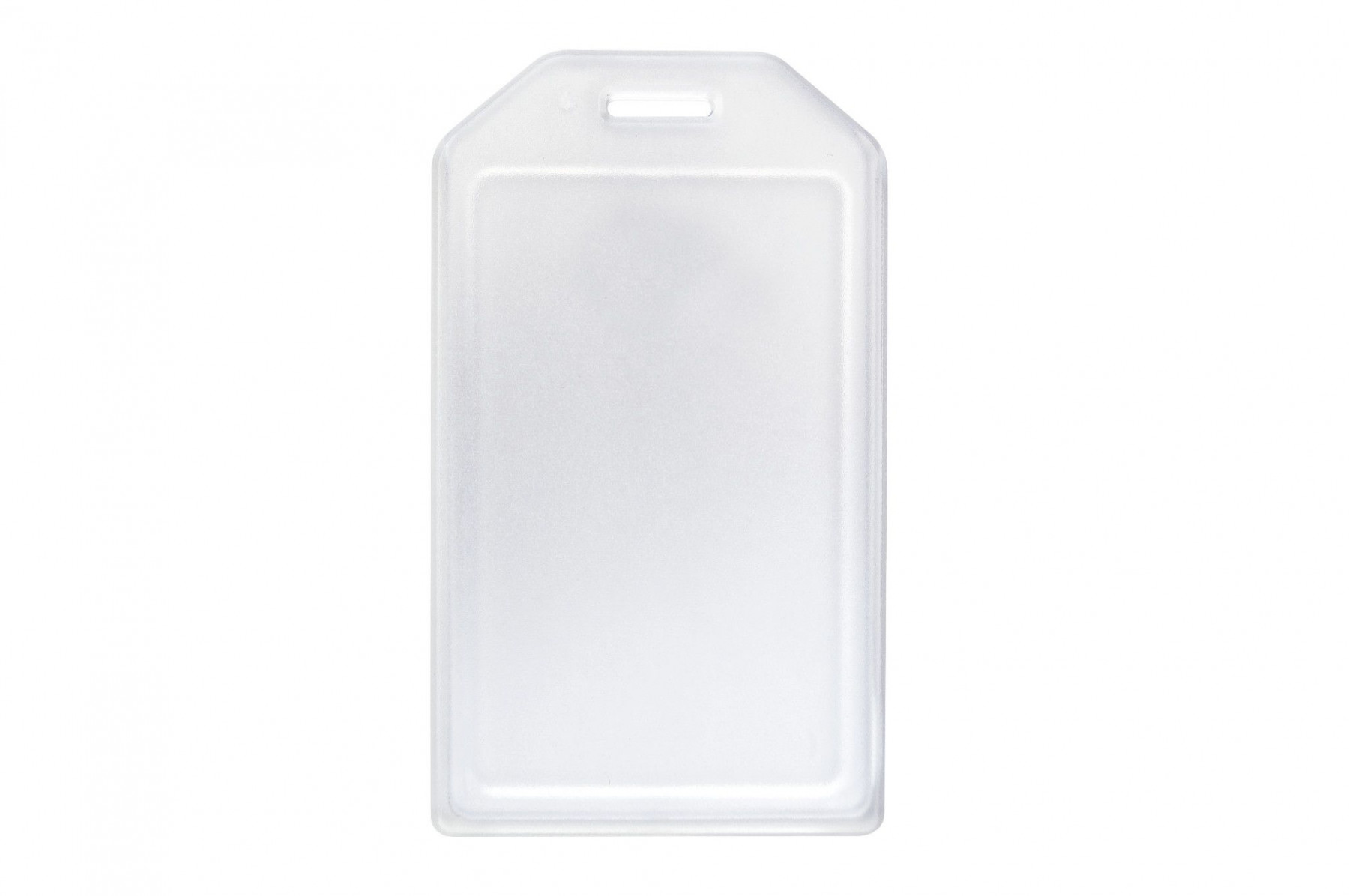 1840-6200 Frosted Rigid Plastic Heavy Duty Luggage Tag Holders 100 count 2 1840 6200 back 2
