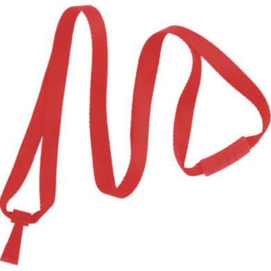 BL-34HRED Red Flat ID Neck Lanyard w Plastic Hook 100 count 1 BL 34HRED Red Flat ID Neck Lanyard w Plastic Hook 100 count 1