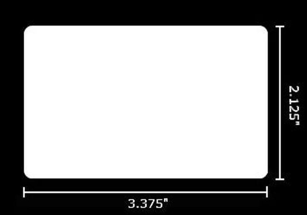 White Blank PVC Cards CR80 30 Mil Glossy 500 count 3 card dimensions 1