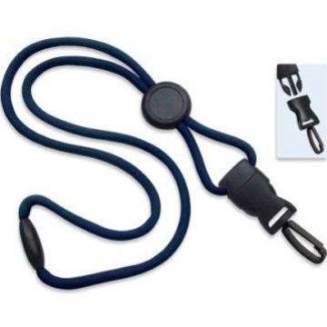 2135-4583 Navy Blue Round Braid ID Neck Lanyard w Dtach Plastic Hook 100 count 1 2135 4583 Navy Blue Round Braid ID Neck Lanyard w Dtach Plastic Hook 100 count1