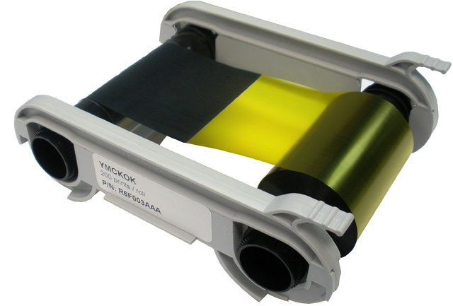 R6F003AAA Evolis legacy Primacy 1 YMCKOK Full Color Ribbon 200 prints 1 r6f003aaa