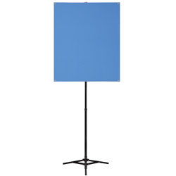 Portable Photo Backdrop Stand with REVERSIBLE White/Light Blue Backdrop 2 PPBS LB Portable Photo ID Backdrop Stand System large 2