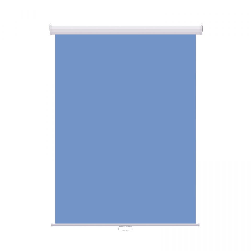 3' x 4' Light Blue Retractable Wall & Ceiling Photo ID Backdrop, White Casing 2 RPBW LB 2 1
